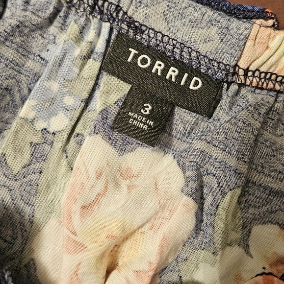 TORRID Mini Challis Tie-Front Skater Dress - Picture 7 of 11